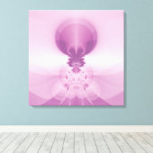 Roze zonsopgang canvas afdruk (Insitu (Houten vloer))