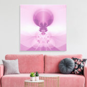 Roze zonsopgang canvas afdruk (Insitu (Woonkamer))