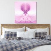 Roze zonsopgang canvas afdruk (Insitu (Slaapkamer))
