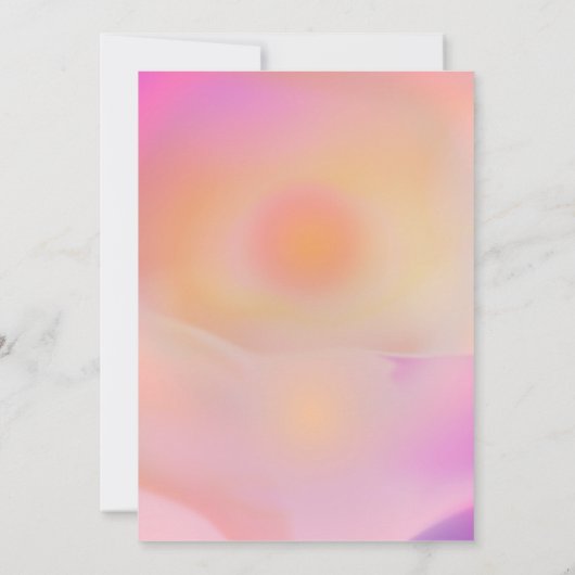 Roze Zonsopgang Gradiënt Esthetisch Kaart (Achterkant)