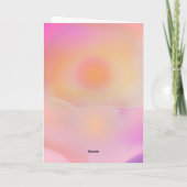 Roze Zonsopgang Gradiënt Esthetische Radiate Posit Bedankkaart (Achterkant)