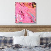 Roze zout canvas afdruk (Insitu (Slaapkamer))