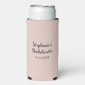 Roze zout Colour Wedding Bachelorette Party Gift Seltzer Blikjeskoeler (Seltzer Voorkant)