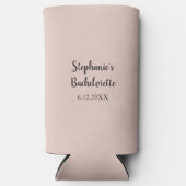 Roze zout Colour Wedding Bachelorette Party Gift Seltzer Blikjeskoeler (Voorkant)