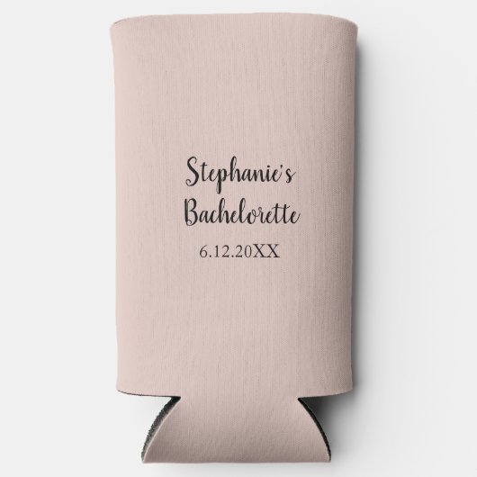 Roze zout Colour Wedding Bachelorette Party Gift Seltzer Blikjeskoeler (Voorkant)