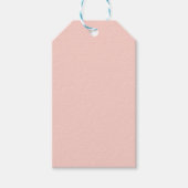 Roze Zoutvaste kleur Cadeaulabel (Voorkant)