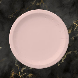 Roze Zoutvaste kleur Papieren Bordje