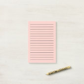 Roze Zoutvaste kleur Post-it® Notes (Op bureau)