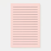 Roze Zoutvaste kleur Post-it® Notes (Voorkant)