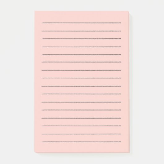 Roze Zoutvaste kleur Post-it® Notes (Voorkant)