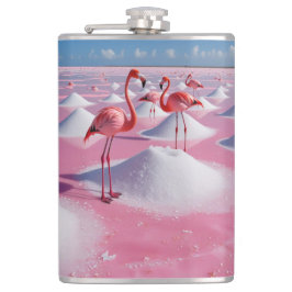 Roze zoutvlaktes heupfles