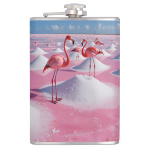 Roze zoutvlaktes heupfles