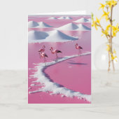 Roze zoutvlaktes van Bonaire Kaart (Gele Bloem)