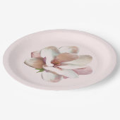 Roze Zuidelijke magnolia Papieren Bordje (Gekanteld)