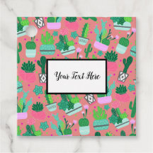 Roze Zuidwestelijke Cactuspatroon Verjaardagsfeest