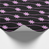 Roze zuivelfabriek Floral Pattern Wrapping Paper Cadeaupapier (Hoek)