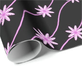 Roze zuivelfabriek Floral Pattern Wrapping Paper Cadeaupapier (Rol Hoek)