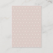 Roze zuriery Essential Advice for Mum Baby shower Informatiekaartje (Achterkant)