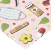 Roze zuster tafelkleed (Gekanteld)