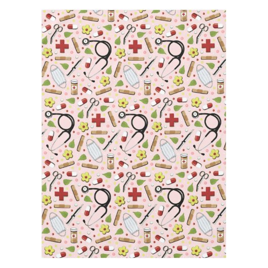 Roze zuster tafelkleed (Voorkant)