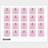 Roze Zuurdesemingrediënt Cottage Law Sticker (Vel)