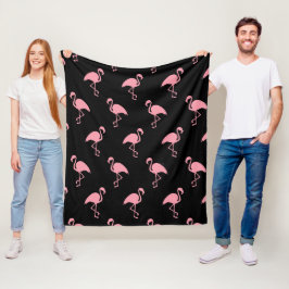 Roze Zwaan Fleece Deken