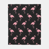 Roze Zwaan Fleece Deken (Voorkant)