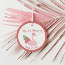 Roze Zwaan Van Mijn Douche Naar Jouw Cadeaubijslui Bedankjes Labels