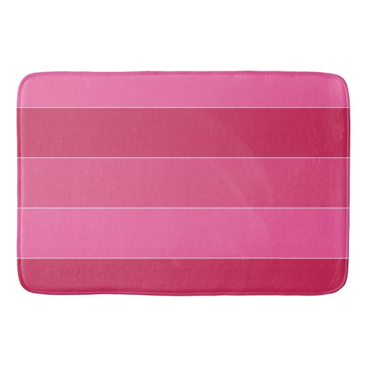 Roze zwadden van Hawaii Stripes Badmat (Voorkant)