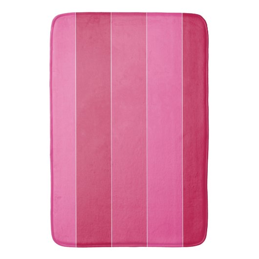 Roze zwadden van Hawaii Stripes Badmat (Voorkant Verticaal)