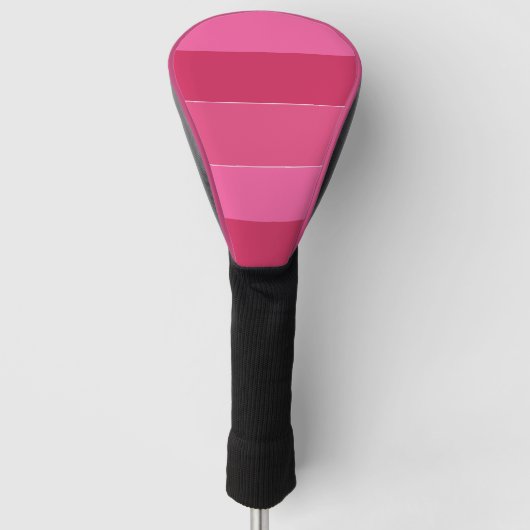 Roze zwadden van Hawaii Stripes Golfheadcover (Voorkant)