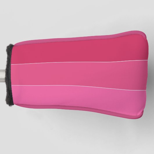 Roze zwadden van Hawaii Stripes Golfheadcover (Voorkant)