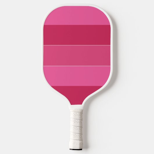 Roze zwadden van Hawaii Stripes Pickleball Paddle (Achterkant)