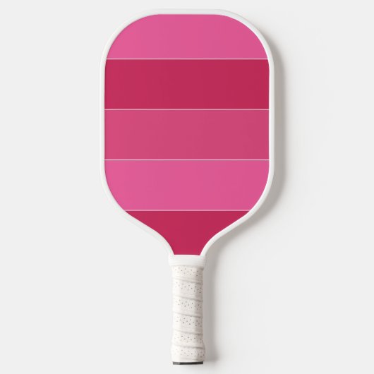 Roze zwadden van Hawaii Stripes Pickleball Paddle (Voorkant)