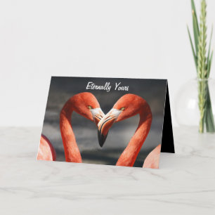 ROZE ZWANEN UW VOOR ALTJD GELUKKIGE VALENTIJN FEESTDAGEN KAART