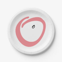 Roze zwangere buik baby shower schattig papier bor