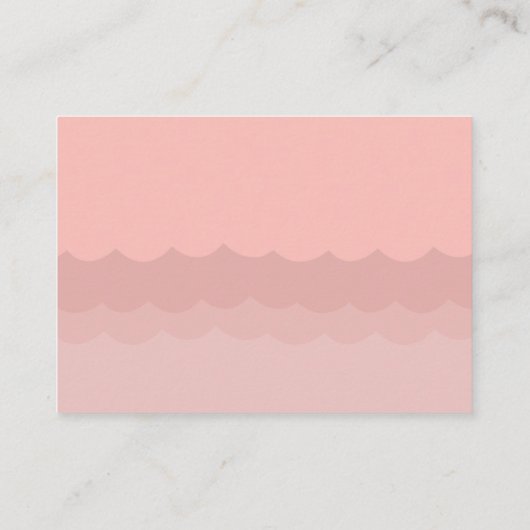 Roze, Zwangere mammiewalvis Luiertapijten Informatiekaartje (Achterkant)