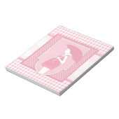 roze zwangerschap notitieblok (Linkerzijde)