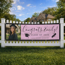 ROZE & ZWART 2026 | Diploma-banner met foto
