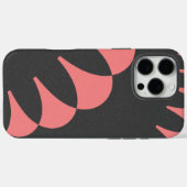 Roze & Zwart Artistieke Abstracte Fractal Art Case-Mate iPhone Case (Achterkant (horizontaal))
