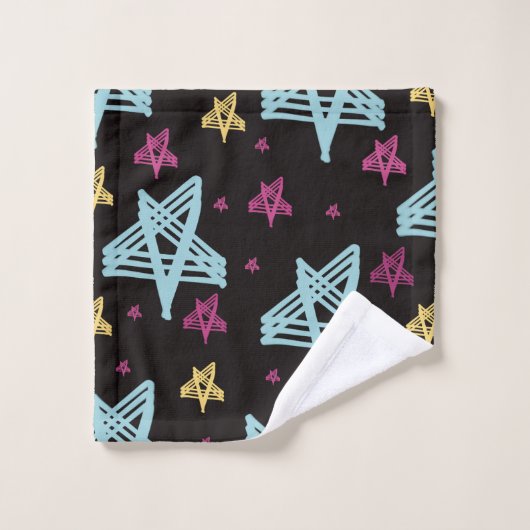 Roze zwart bad handdoek (Wasdoekje)