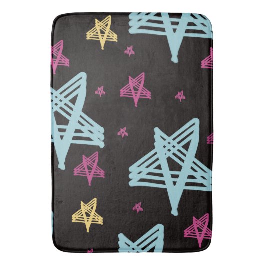 Roze zwart badmat (Voorkant Verticaal)