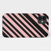 Roze & Zwart Case-Mate iPhone Case (Achterkant (horizontaal))