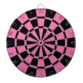 Roze zwart dartbord (Voorkant)