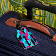 Roze, Zwart en Abstract blauw