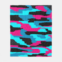 Roze, Zwart en Abstract blauw