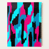 Roze, Zwart en Abstract blauw Planner (Achterkant)