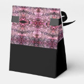 Roze zwart en Bourgogne Bedankdoosjes (Achterkant)