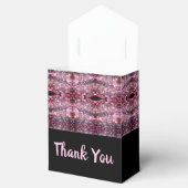 Roze zwart en Bourgogne Bedankdoosjes (Geopend)