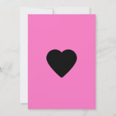 Roze zwart en crème kleurrijke Quinceañera Kaart (Achterkant)